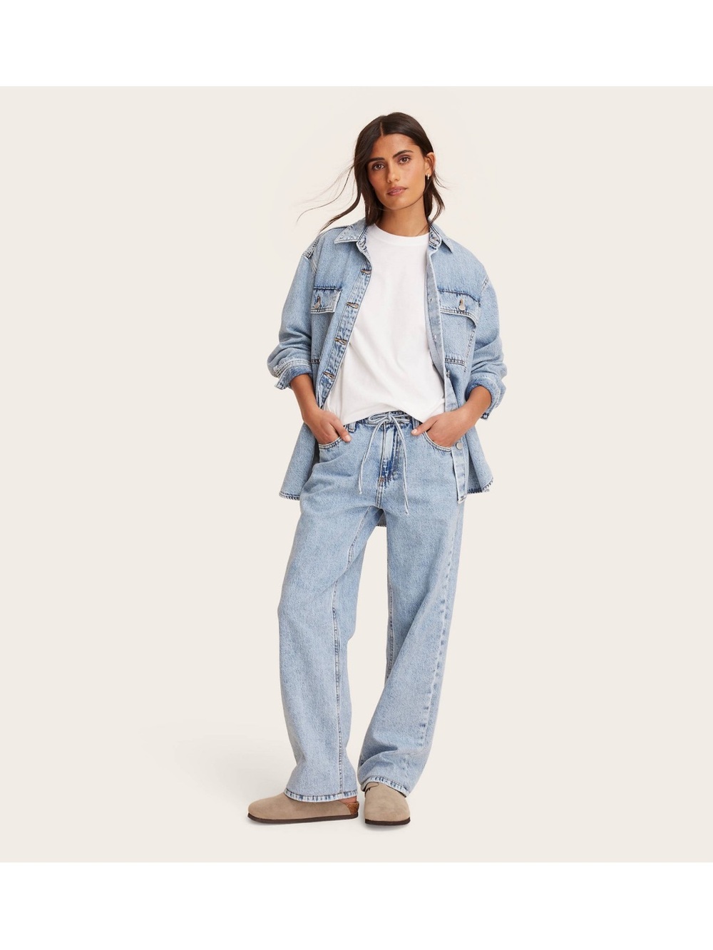 Parke x Target Mid Rise Drawstring Baggy Jeans NWT